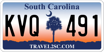 SC license plate KVQ491