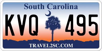 SC license plate KVQ495
