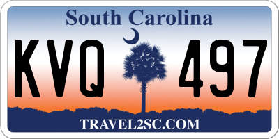 SC license plate KVQ497
