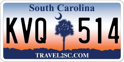 SC license plate KVQ514