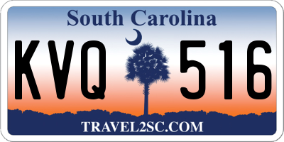 SC license plate KVQ516