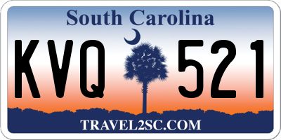 SC license plate KVQ521