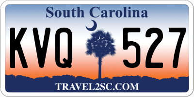 SC license plate KVQ527