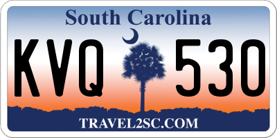 SC license plate KVQ530