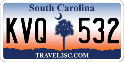 SC license plate KVQ532