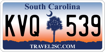 SC license plate KVQ539