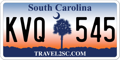 SC license plate KVQ545