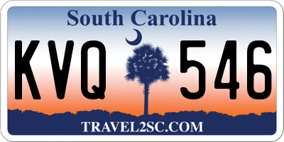 SC license plate KVQ546