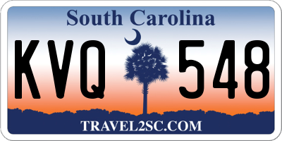 SC license plate KVQ548
