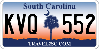 SC license plate KVQ552