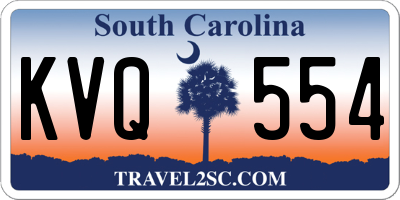 SC license plate KVQ554