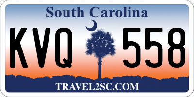 SC license plate KVQ558