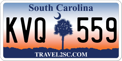 SC license plate KVQ559