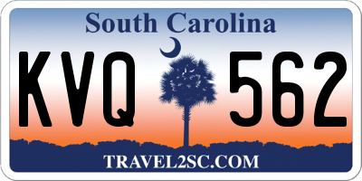 SC license plate KVQ562