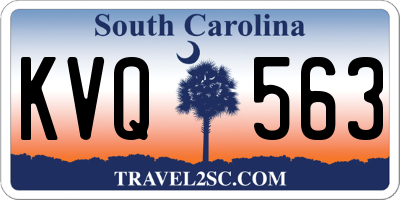SC license plate KVQ563