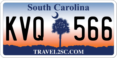 SC license plate KVQ566