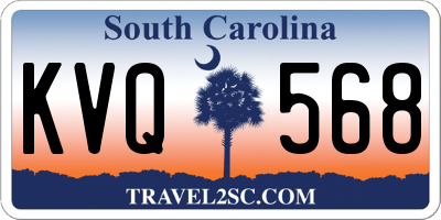 SC license plate KVQ568