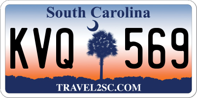 SC license plate KVQ569
