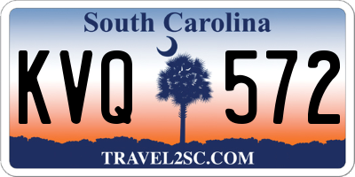 SC license plate KVQ572
