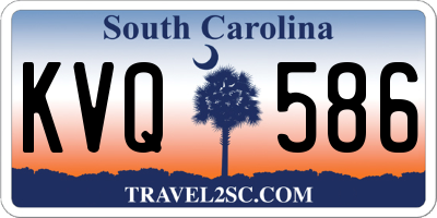 SC license plate KVQ586