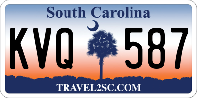 SC license plate KVQ587