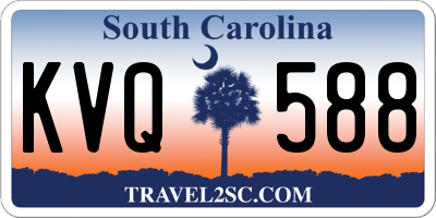 SC license plate KVQ588