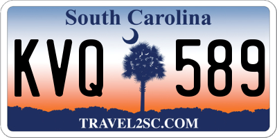 SC license plate KVQ589