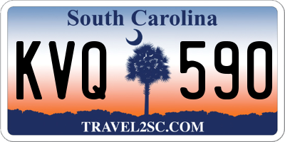 SC license plate KVQ590