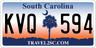 SC license plate KVQ594