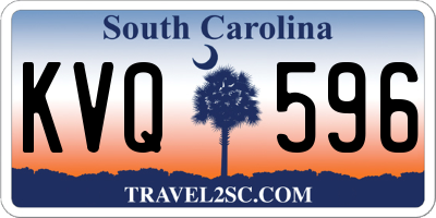 SC license plate KVQ596
