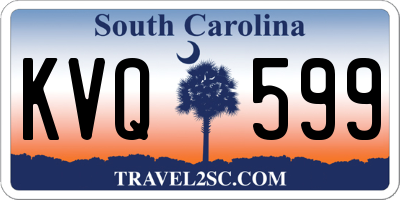 SC license plate KVQ599