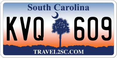 SC license plate KVQ609