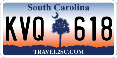 SC license plate KVQ618