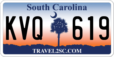 SC license plate KVQ619
