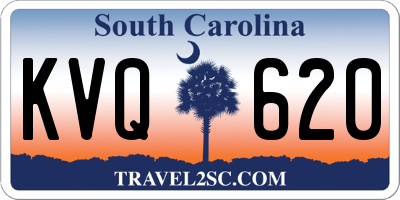 SC license plate KVQ620