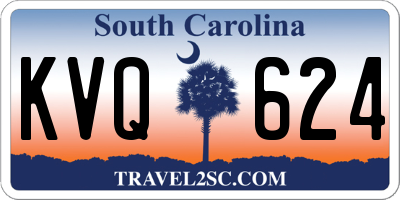 SC license plate KVQ624