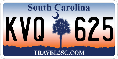 SC license plate KVQ625
