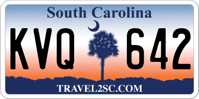 SC license plate KVQ642