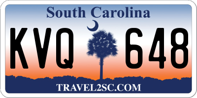 SC license plate KVQ648