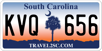 SC license plate KVQ656