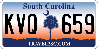 SC license plate KVQ659