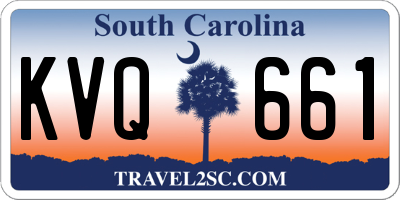 SC license plate KVQ661
