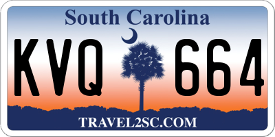 SC license plate KVQ664