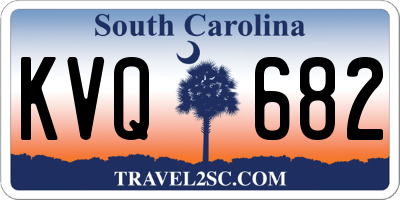 SC license plate KVQ682