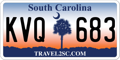 SC license plate KVQ683