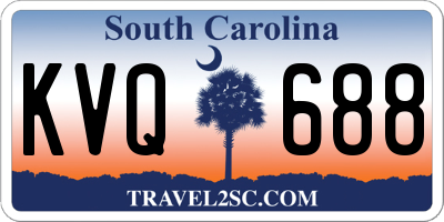 SC license plate KVQ688