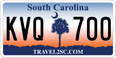 SC license plate KVQ700