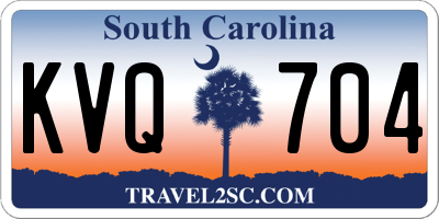 SC license plate KVQ704