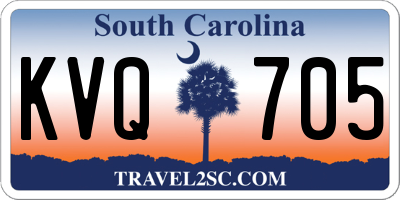 SC license plate KVQ705
