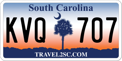 SC license plate KVQ707
